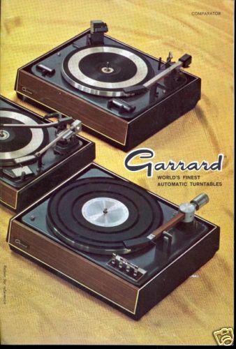 GARRARD COMPARATOR AUTOMATIC TURNTABLES   1969  