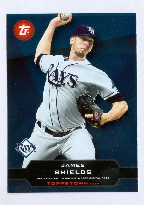 2011 Topps Update Toppstown TTU 17 James Shields Rays  