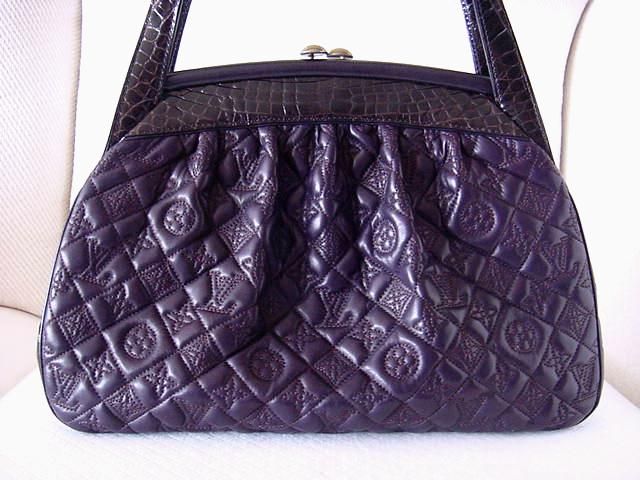 LOUIS VUITTON Sac Fermoir GM ALLIGATOR Vienna Noir Bag RUNWAY LTD EDTN 