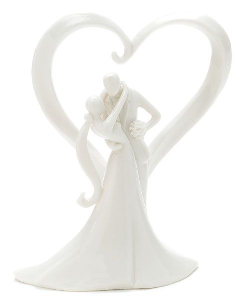 Stylish Embrace Cake Topper Wedding Decoration