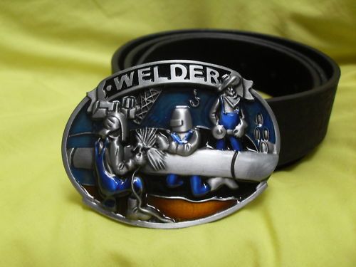 WELDERS WELDER ENGINEER DIY TOOLS BUCKLE LEATHER BELT  