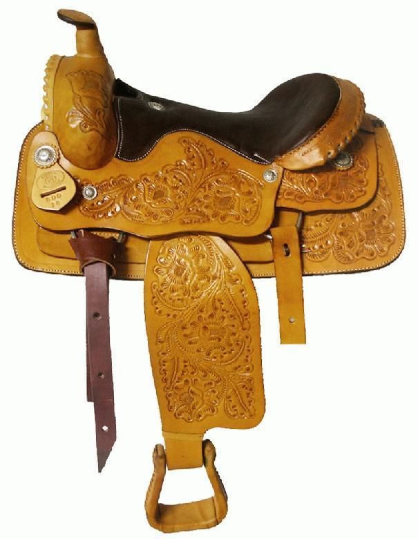 CIRCLE S   WESTERN PLEASURE HORSE SADDLE   QH BARS  